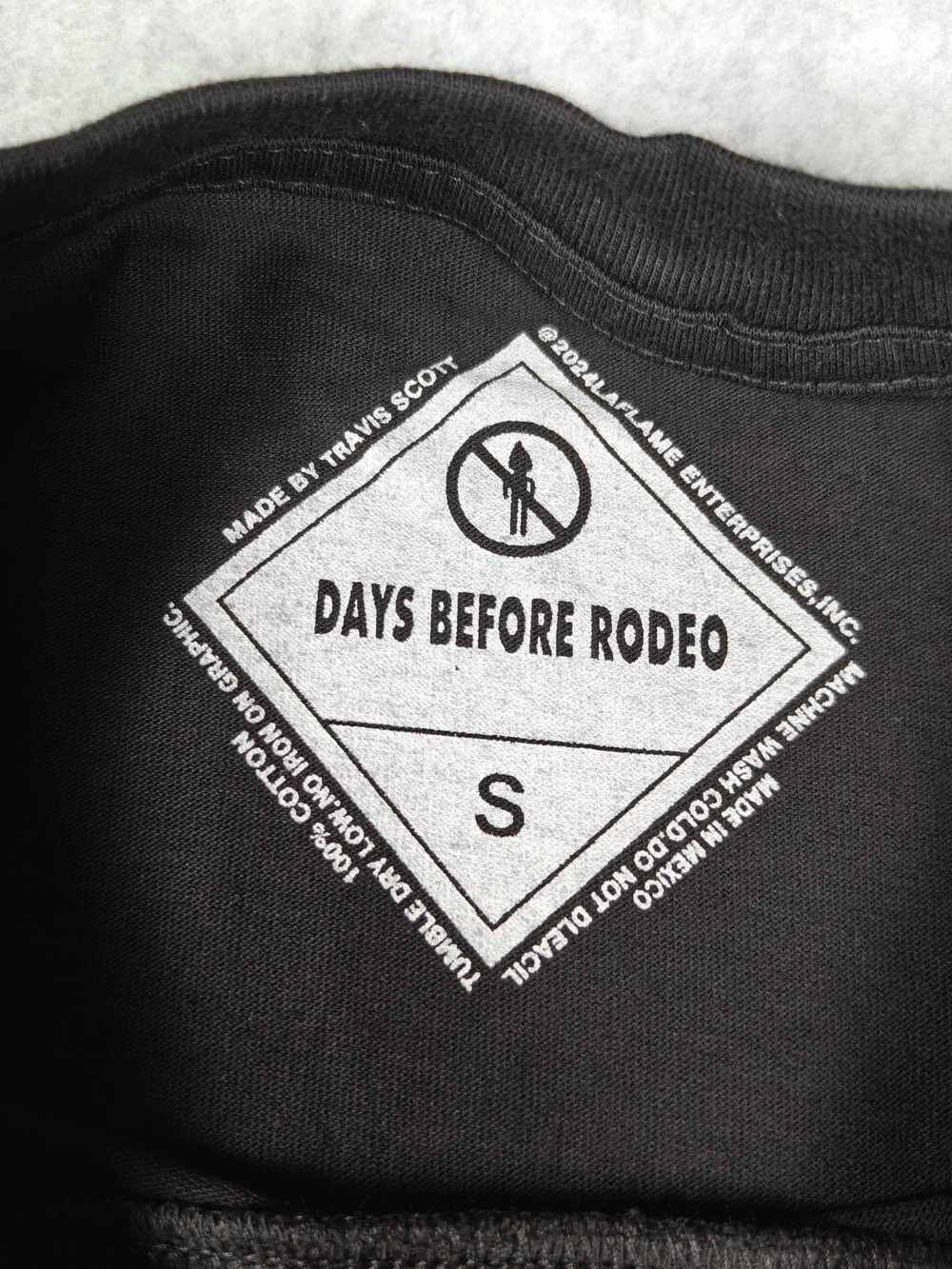 Days Before Rodeo Black Tee with Red Graphic - Picture 3 of 4